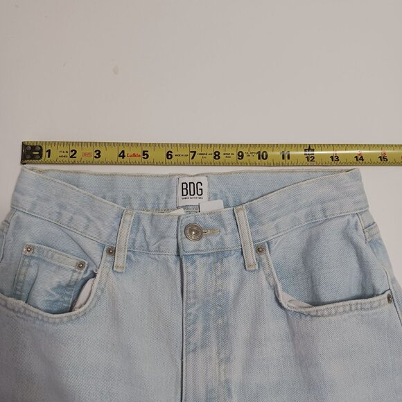 BDG Urban Outfitters High Rise Baggy Jeans Light Wash Distressed Ripped Size 29 - Picture 11 of 14